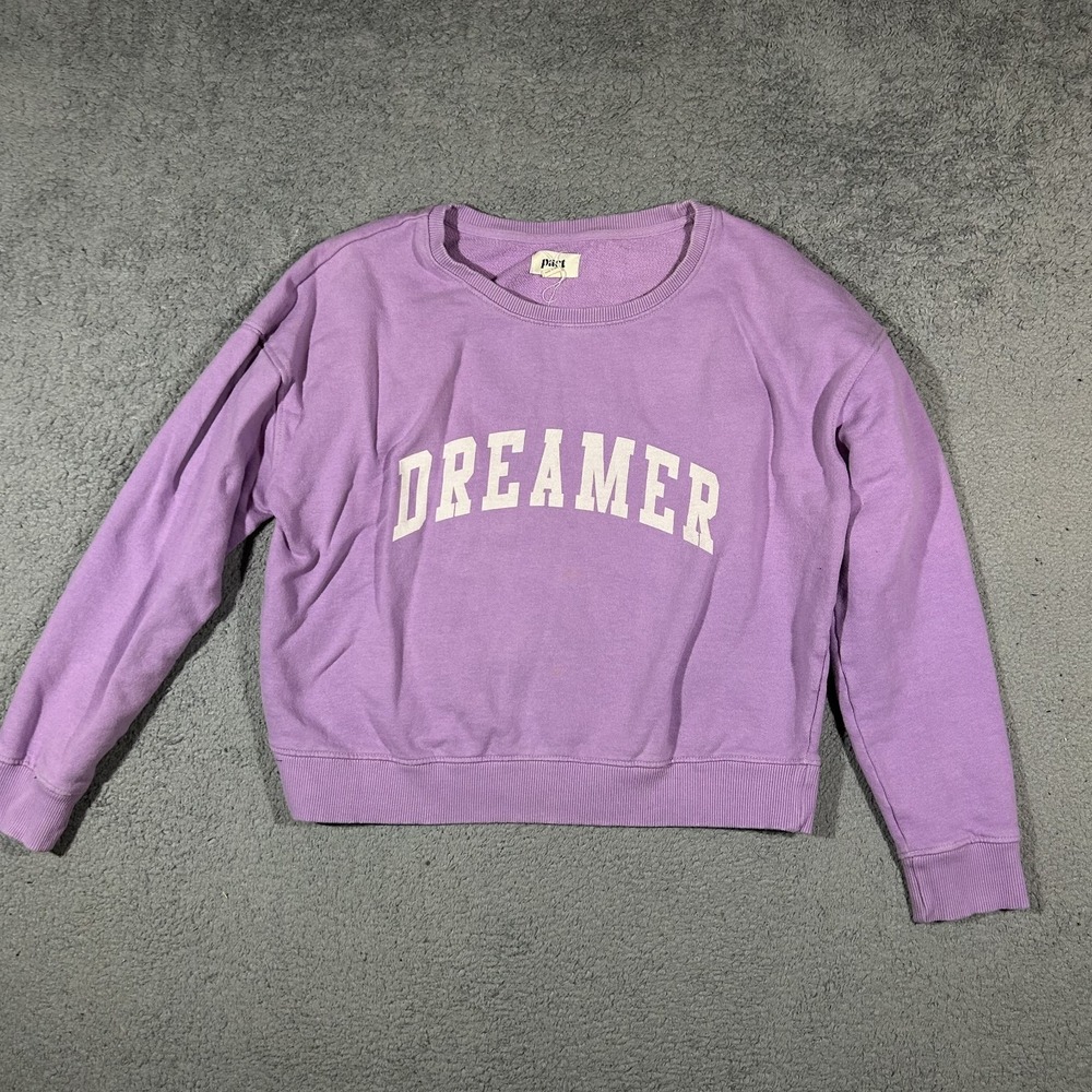 Pact Organic Cotton "Dreamer" Sweatshirt Purple Women's Medium #2980